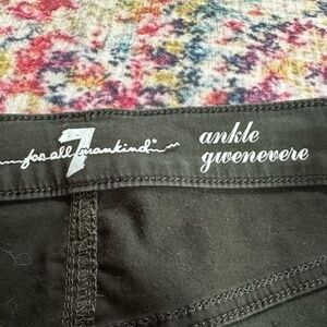 7 for all mankind ankle gwenevere dark green stretch denim size 31